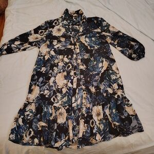 Floral Button-Down Dress